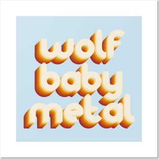 wolf baby metal Posters and Art